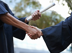 Graduation Handshake