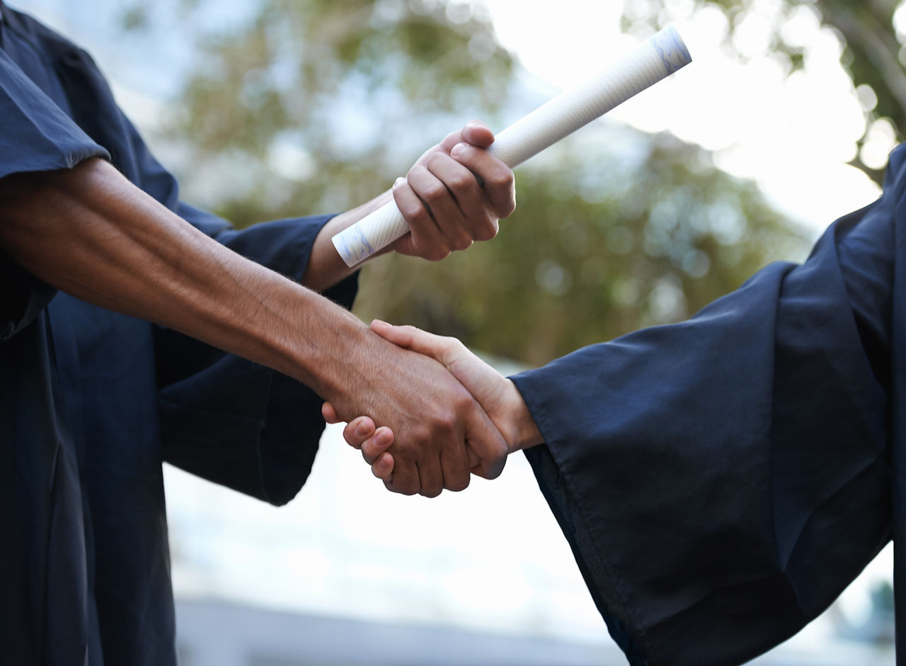 Graduation Handshake