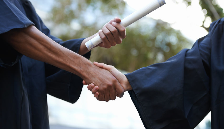 Graduation Handshake