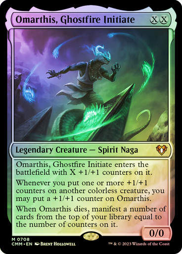 Omarthis, Ghostfire Initiate (cmm) (Commander Deck) / Foil