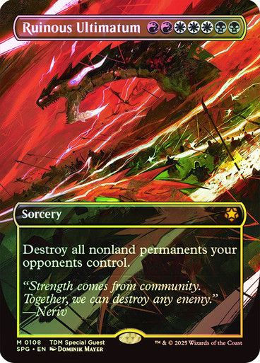 Ruinous Ultimatum (SPG) (108) / Borderless / Foil
