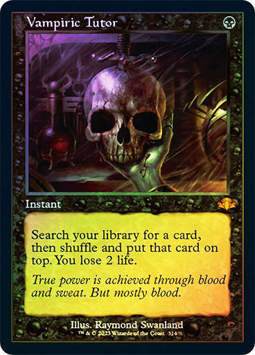 Vampiric Tutor (DMR) / Showcase / Foil