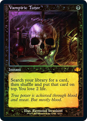 Vampiric Tutor (DMR) / Showcase / Foil