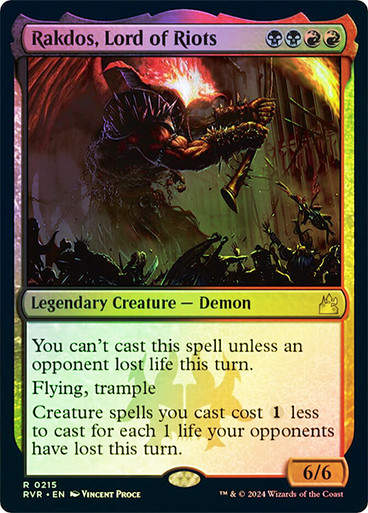 Rakdos, Lord of Riots (rvr) (215) / Foil