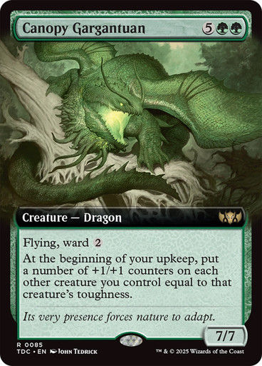 Canopy Gargantuan (TDC) (85) / Extended Art