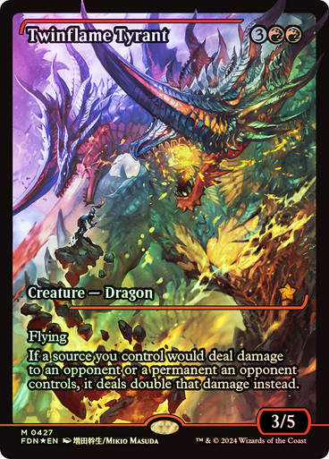 Twinflame Tyrant (FDN) (427) / Foil / Showcase