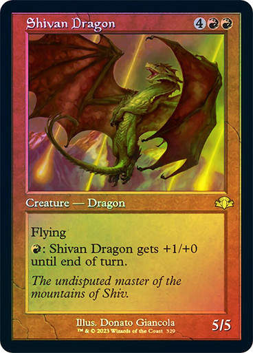 Shivan Dragon (DMR) / Showcase / Foil