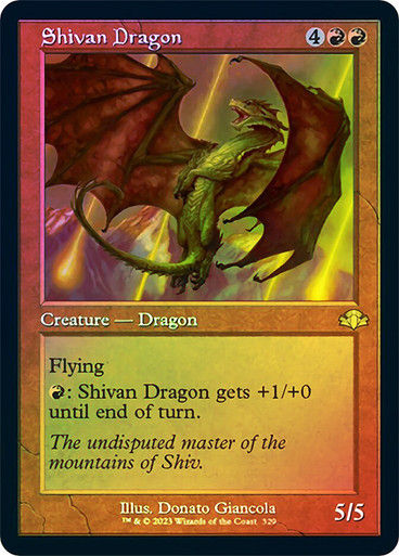 Shivan Dragon (DMR) / Showcase / Foil