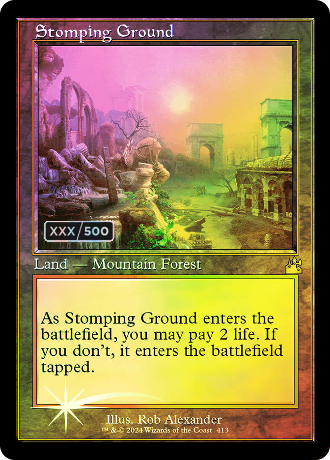 Stomping Ground (rvr) (413) / Retro / Foil / Serialized (#471)