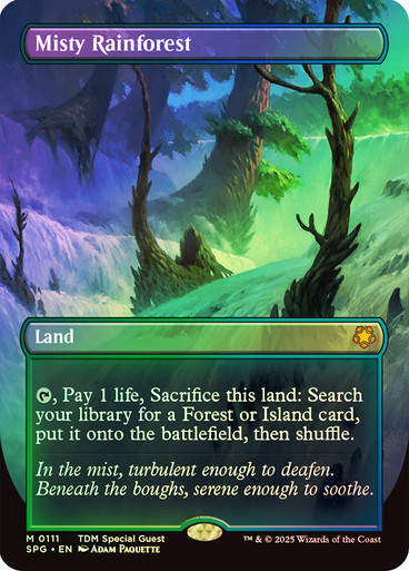 Misty Rainforest (SPG) (111) / Borderless / Foil