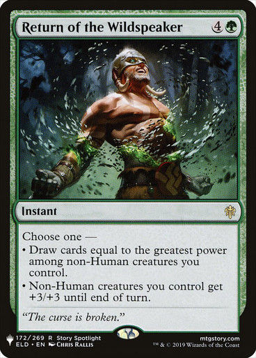 Return of the Wildspeaker (PLST) (ELD-172)