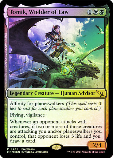 Tomik, Wielder of Law (mkm) (431) / Prerelease Foil