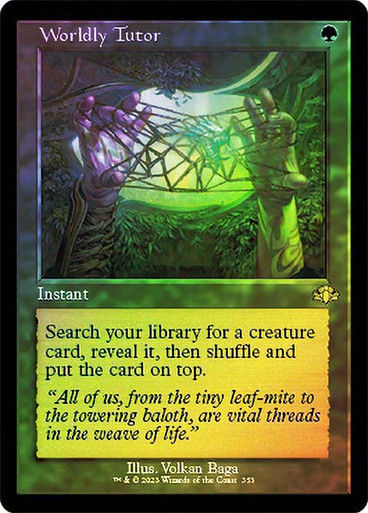 Worldly Tutor (DMR) / Showcase / Foil