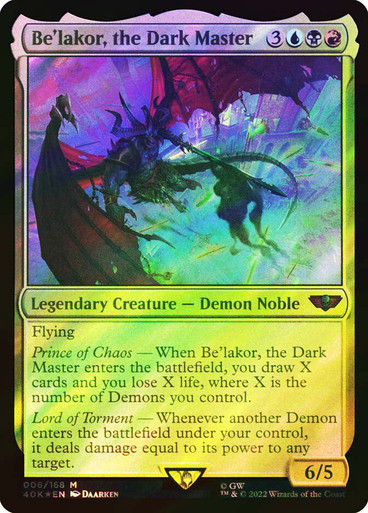 Be'lakor, the Dark Master (40K) / Surge Foil