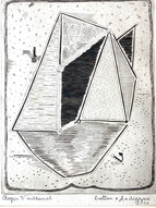 Roger Vieillard (1908-1991) Bateau à Audierne 1953.