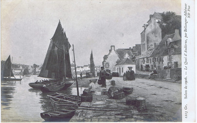 Le quai d'Audierne par Bellanger-Adhémar, exposé en 1906