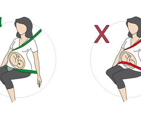 Cinturón de seguridad y mujeres embarazadas