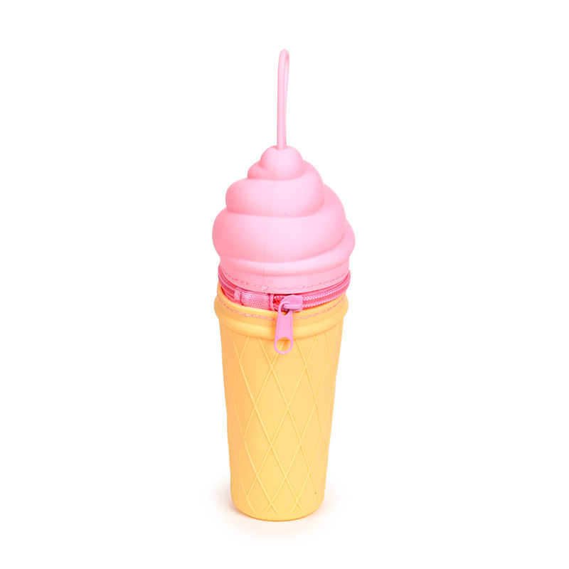 Thumbnail: Foodiemals Ice Cream Shaped Silicone Upright Pencil Case