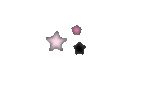 three hand-drawn stars