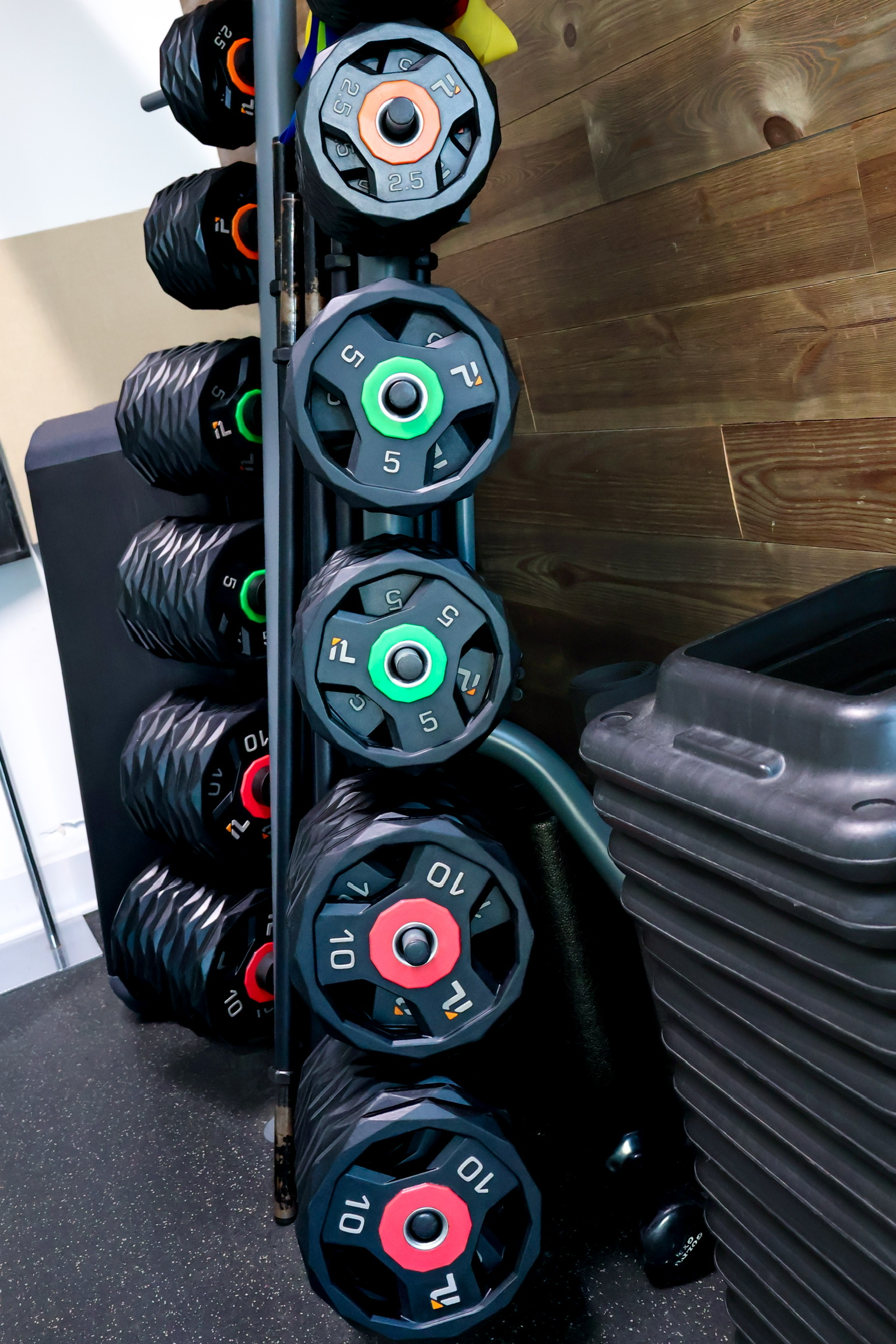 Dumbbells and strength equipment at PowerCycle