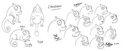 Chameleon character expressions