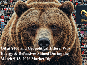 Oil at $100 and Geopolitical Jitters: Why Energy & Defensives Shined During the March 9-13, 2026 Market Dip