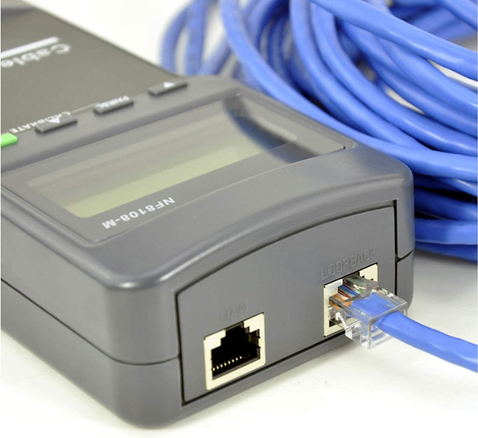 Miniatura: TESTADOR ELÉTRICO NF8108-M CABO LAN MEDIDOR