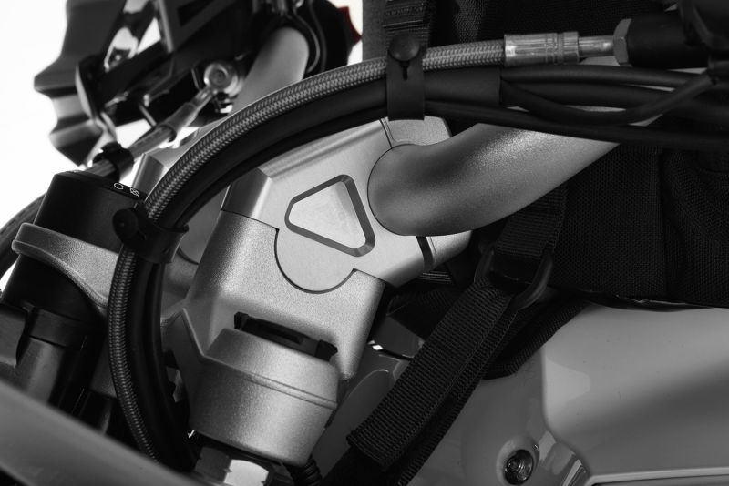 Thumbnail: Wunderlich ERGO+ handlebar riser - 38mm - silver