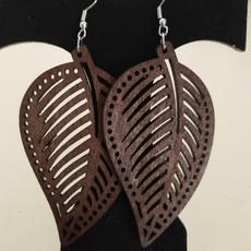 Jay's Jewelry - Brown Leaf Earrings
