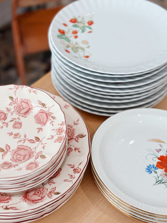 vaisselle brocante anglaise vintage 