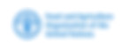 Light blue logo of the UN organization FAO (Food and Agriculture Organization)