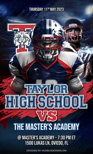 Taylor vs Masters Game Poster