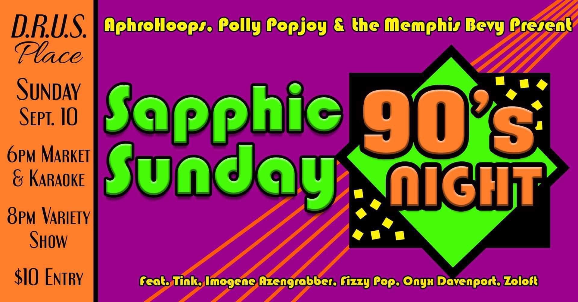 Sapphic Sunday 90 s Night DRUS Bar sapphic-sunday-90-s-night-drus-bar