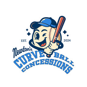 Newton's Curve Ball Concessions baseball logo