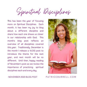 Spiritual Disciplines: The Year in Review