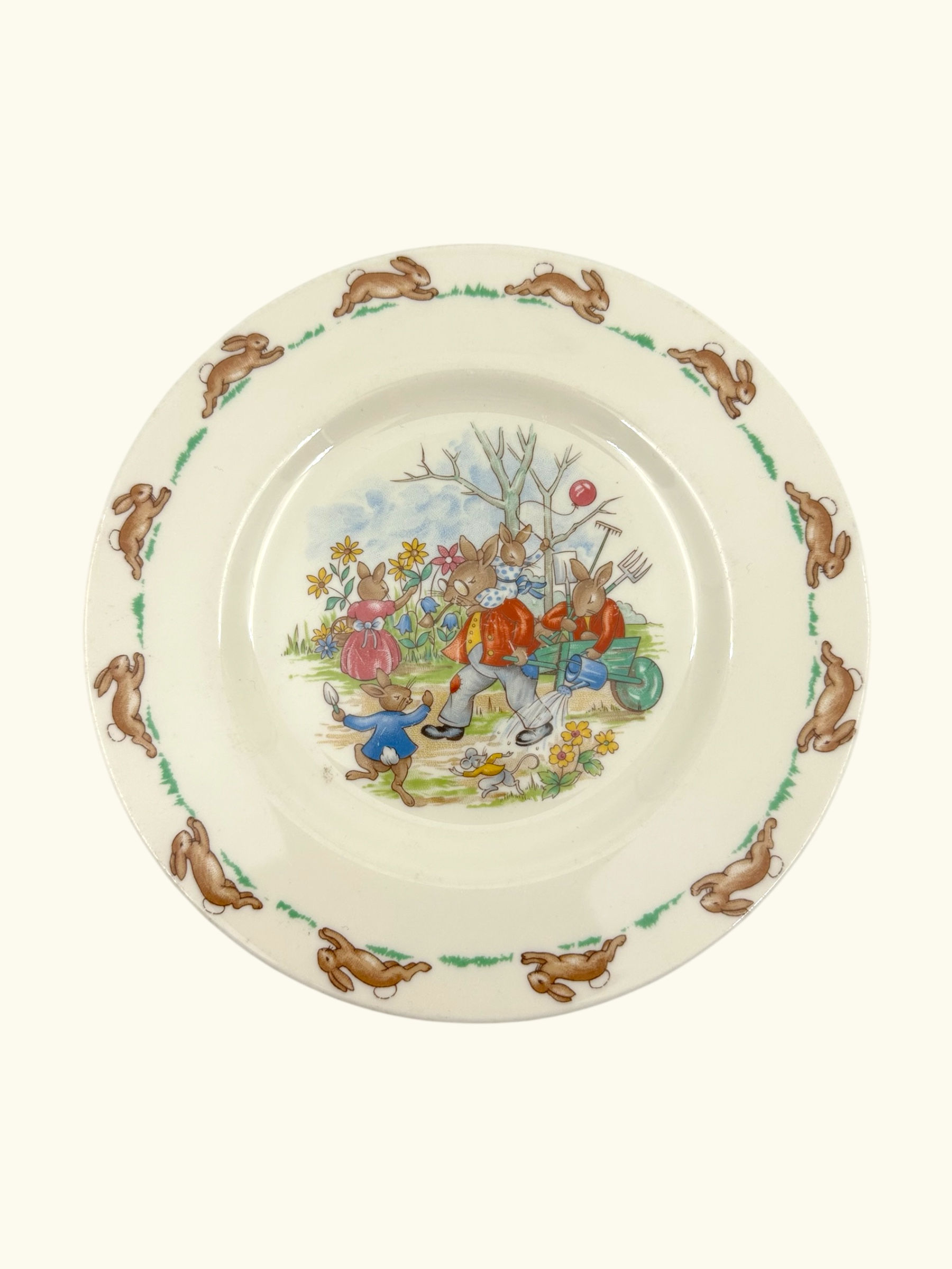 Royal Doulton İmzalı “Bunnykins” Vintage Çocuk Tabağı