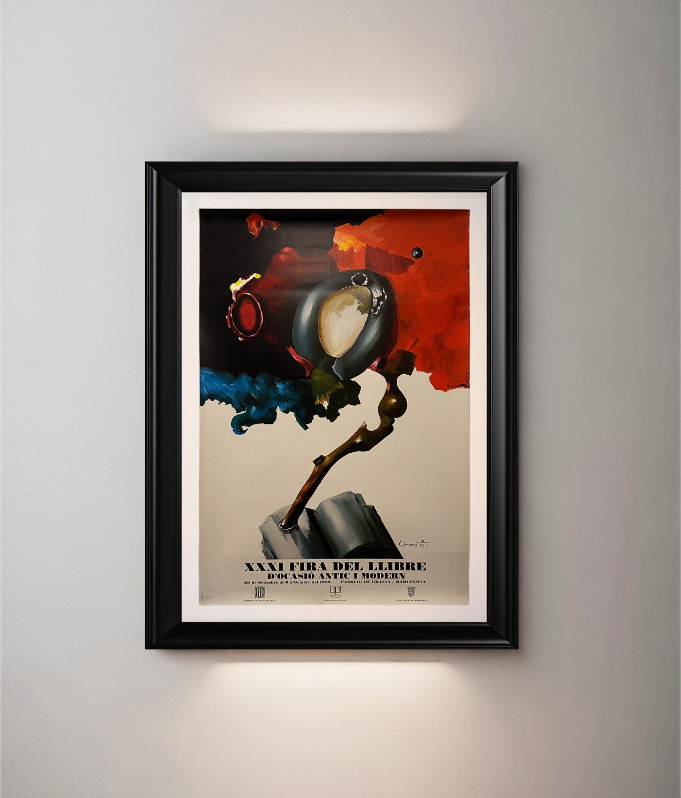 XXXI Fira del Llibre d’Ocasió Antic i Modern – 1982 Orijinal Sergi Posteri
