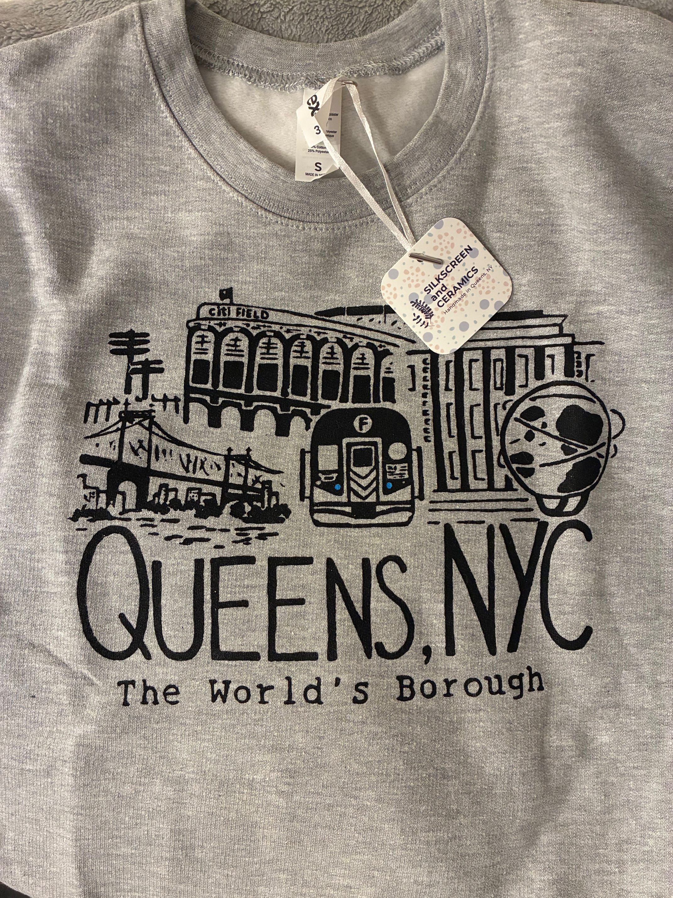 Crewneck Queens, NYC Sweatshirt, Adult