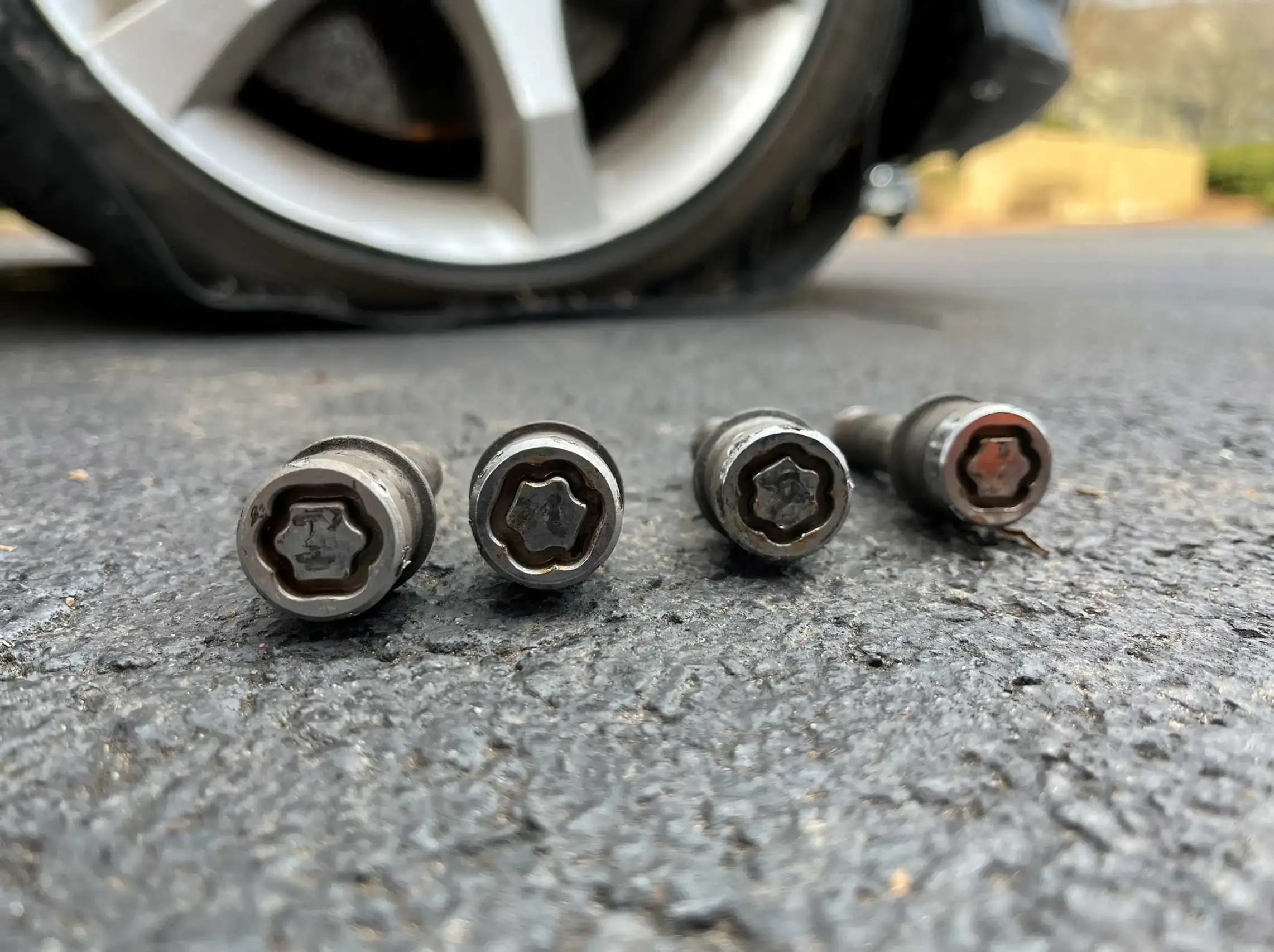Stripped lug nut removal on Mercedes 