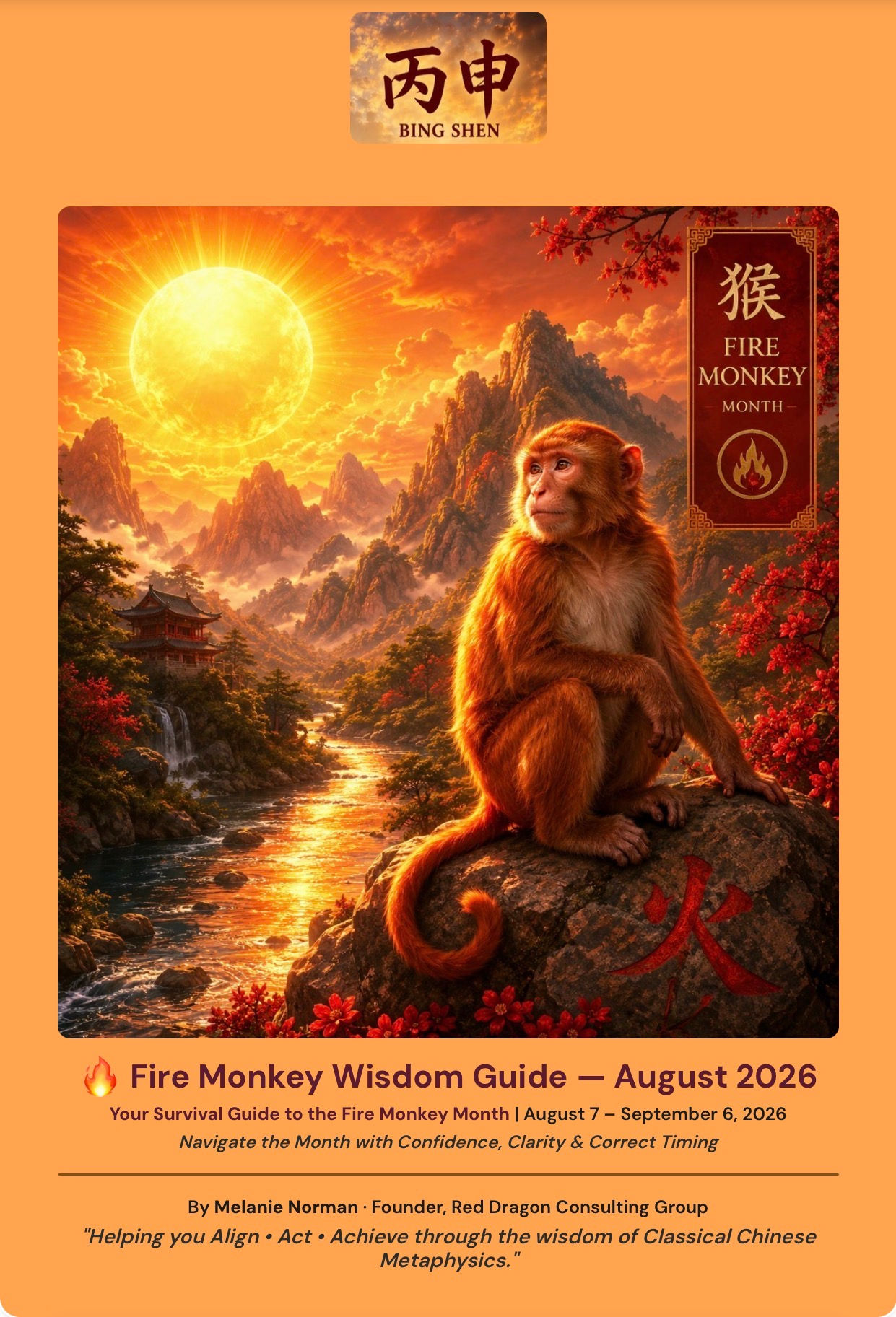 Red Dragon Monthly Wisdom: Your Monthly Guide to Timing, Energy & Opportunity