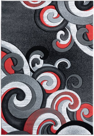United Weavers of America Red Color Paisley Area Rug