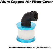 Blue Alum Capped Air Filter Cover 1.10 N