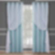 Exclusive Home Solid Aqua Color Catarina Panel Bedroom Curtains