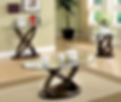 FurnitureOfAmerica 3pc Dark Walnut Darbunic Wood Livingroom Table Set