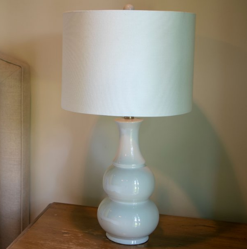 Decor Therapy White Color Harper Ceramic Table Lamp