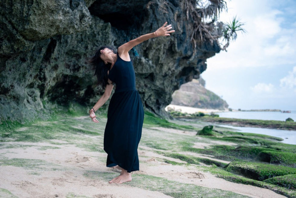 Woman dancing meditation