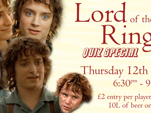 Lord of the rings pub quiz at Brockley taproom