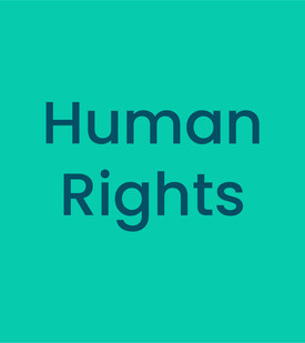 An image displaying the
word Human Rights