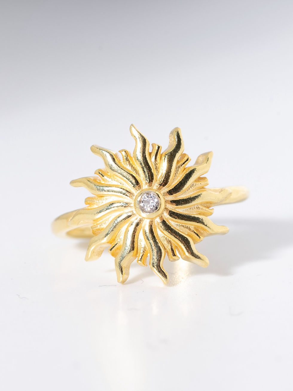 Thumbnail: SOLIS - Silver adjustable sun ring