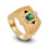 Thumbnail: TIGA - Cloisonne plated rings with zircon gemstones